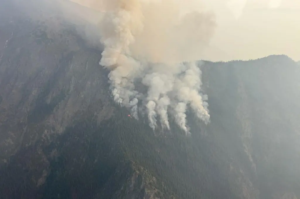 Riley Creek fire south of Lillooet still out of control at 3,799 hectares