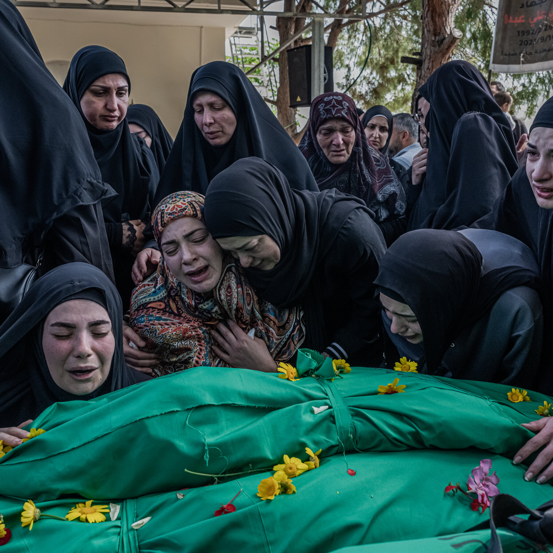 Lebanese Mourn Eight Members of One Family Killed in Israeli Strike